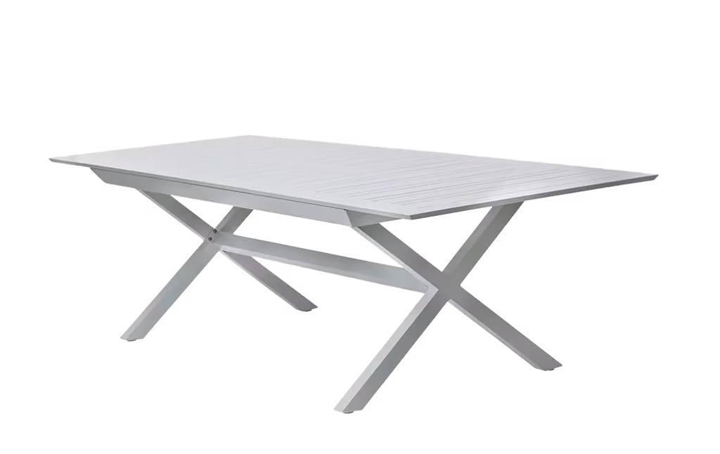 Aluminum opening table Barcelona - Cappuccino - Sand