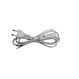 Cable about 2 m + molded plug + white intermediate switch