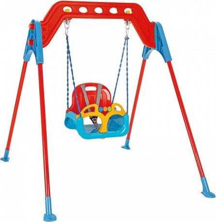 נדנדה לתינוקות ופעוטות 3 שלבים עם מתקן תליה ממתכת ללא צורך בעיגון לקרקע pilsan
