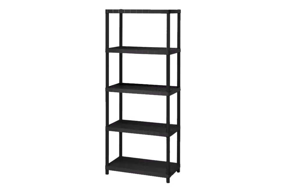 Set of 5 shelves 15″ Sigma - black