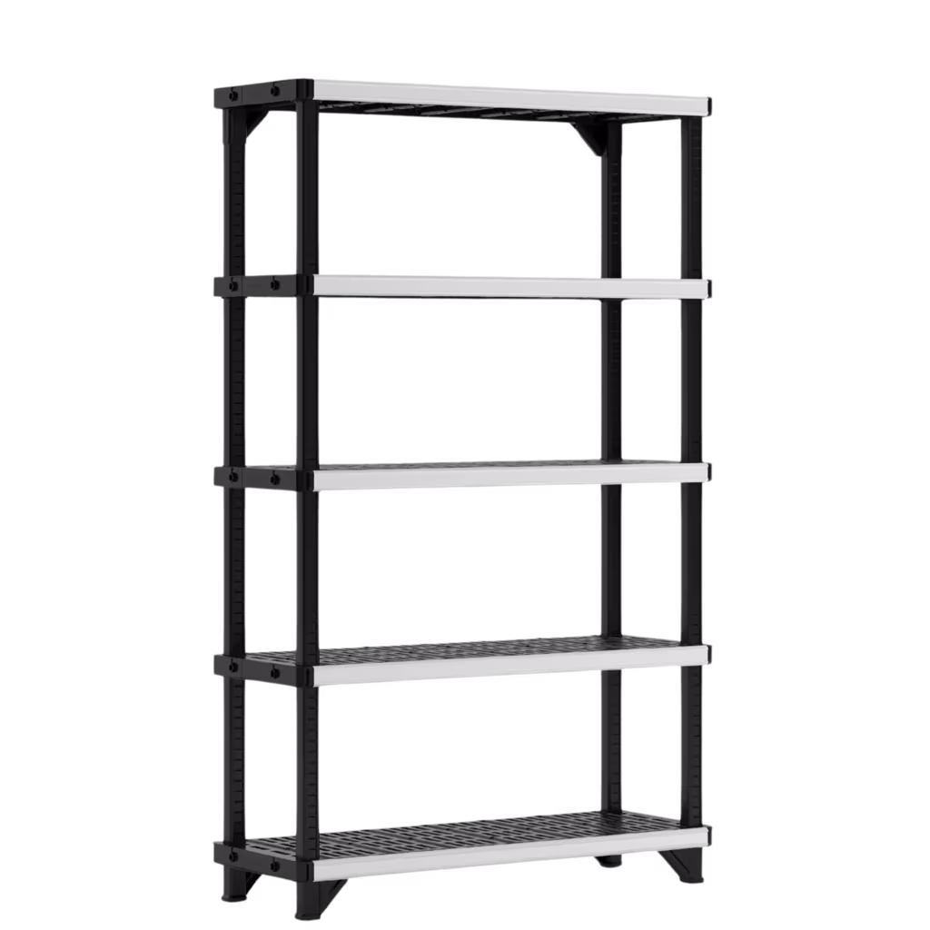 Fused shelves - unit of 5 shelves for carrying heavy weight (up to 900 kg) FUSED - black