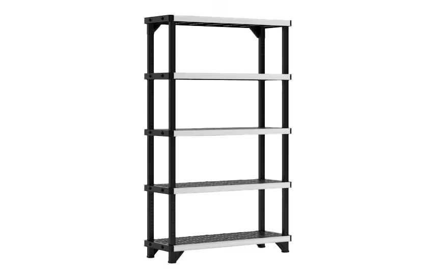 Fused shelves - unit of 5 shelves for carrying heavy weight (up to 900 kg) FUSED - black