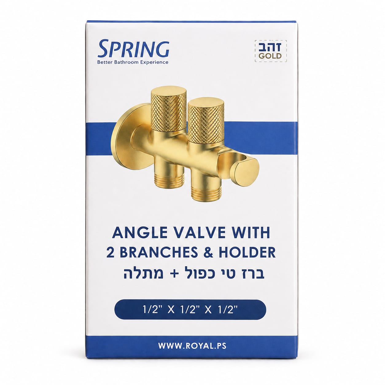 Dual indigo faucet with holder