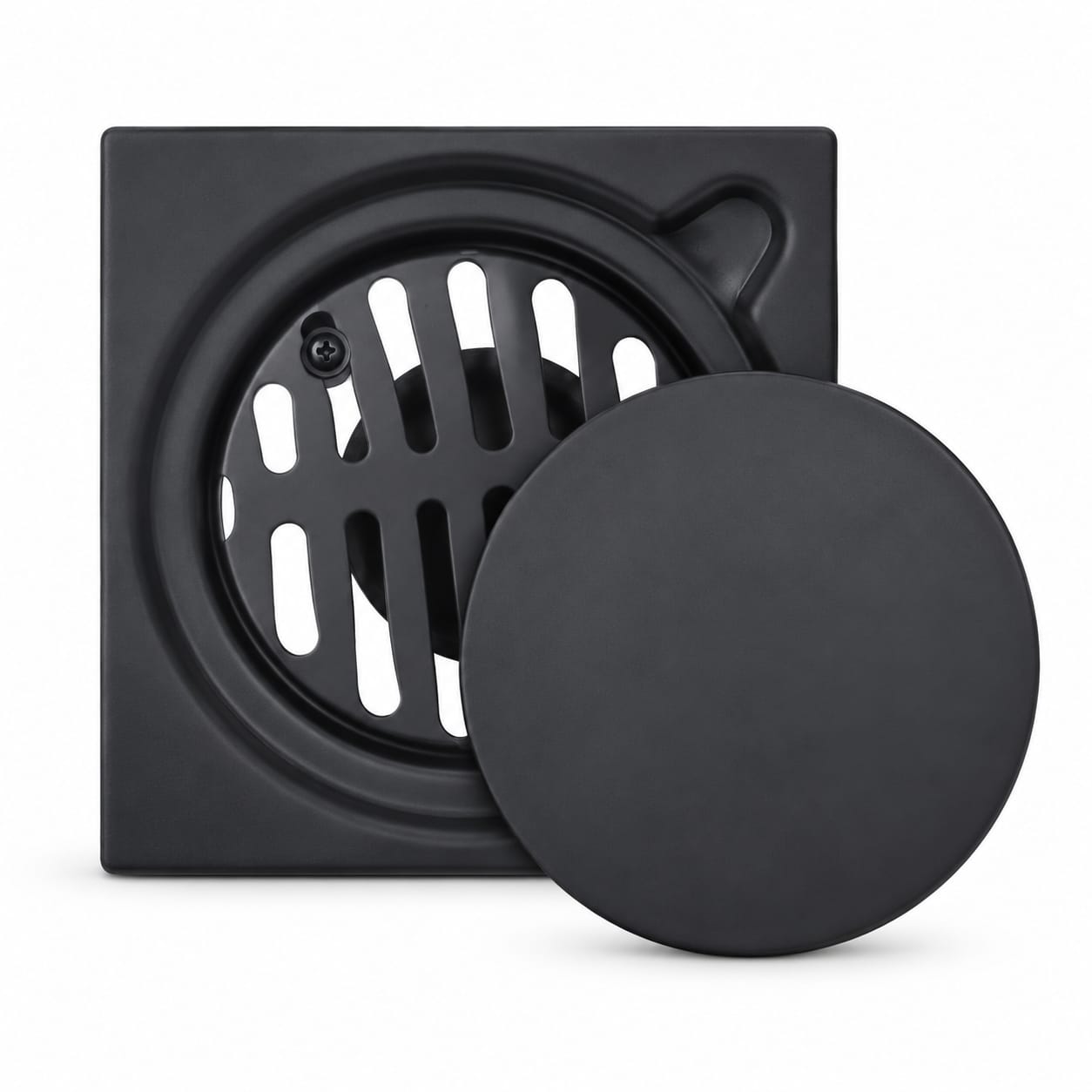 Square floor drain with sealed cover