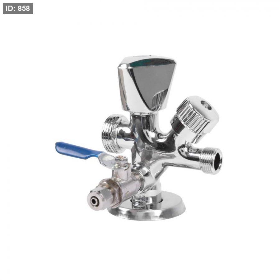 Multi-way valve with 1/2*3/4*3/8 8 mm filter valve