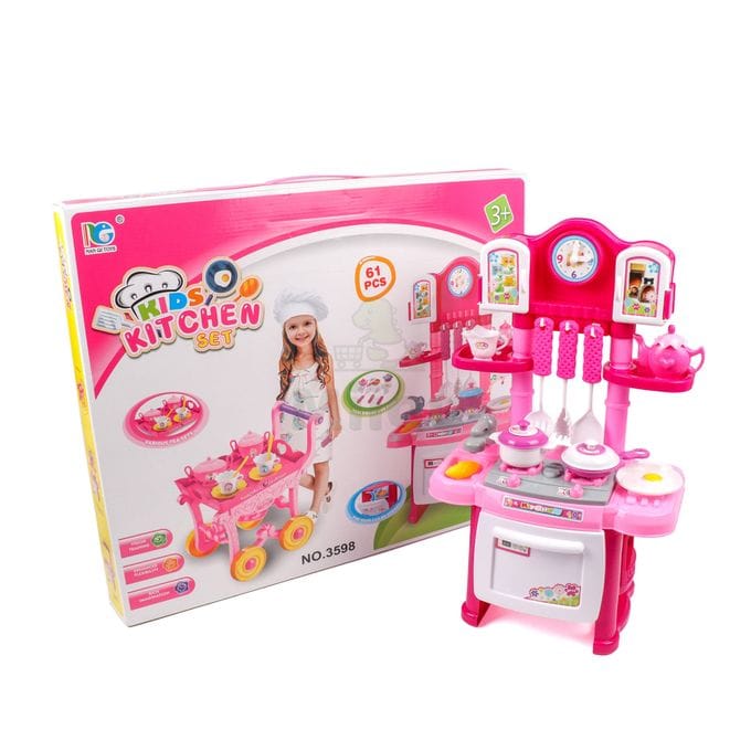 Toy kitchen set for children