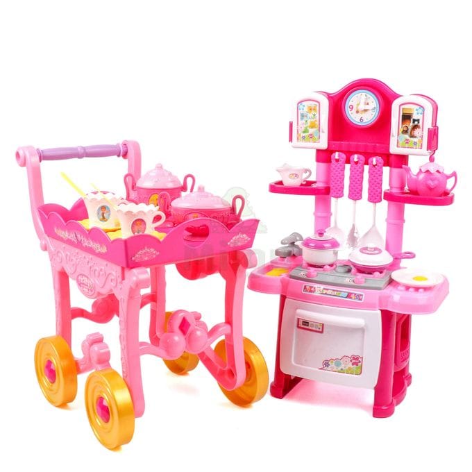 Toy kitchen set for children