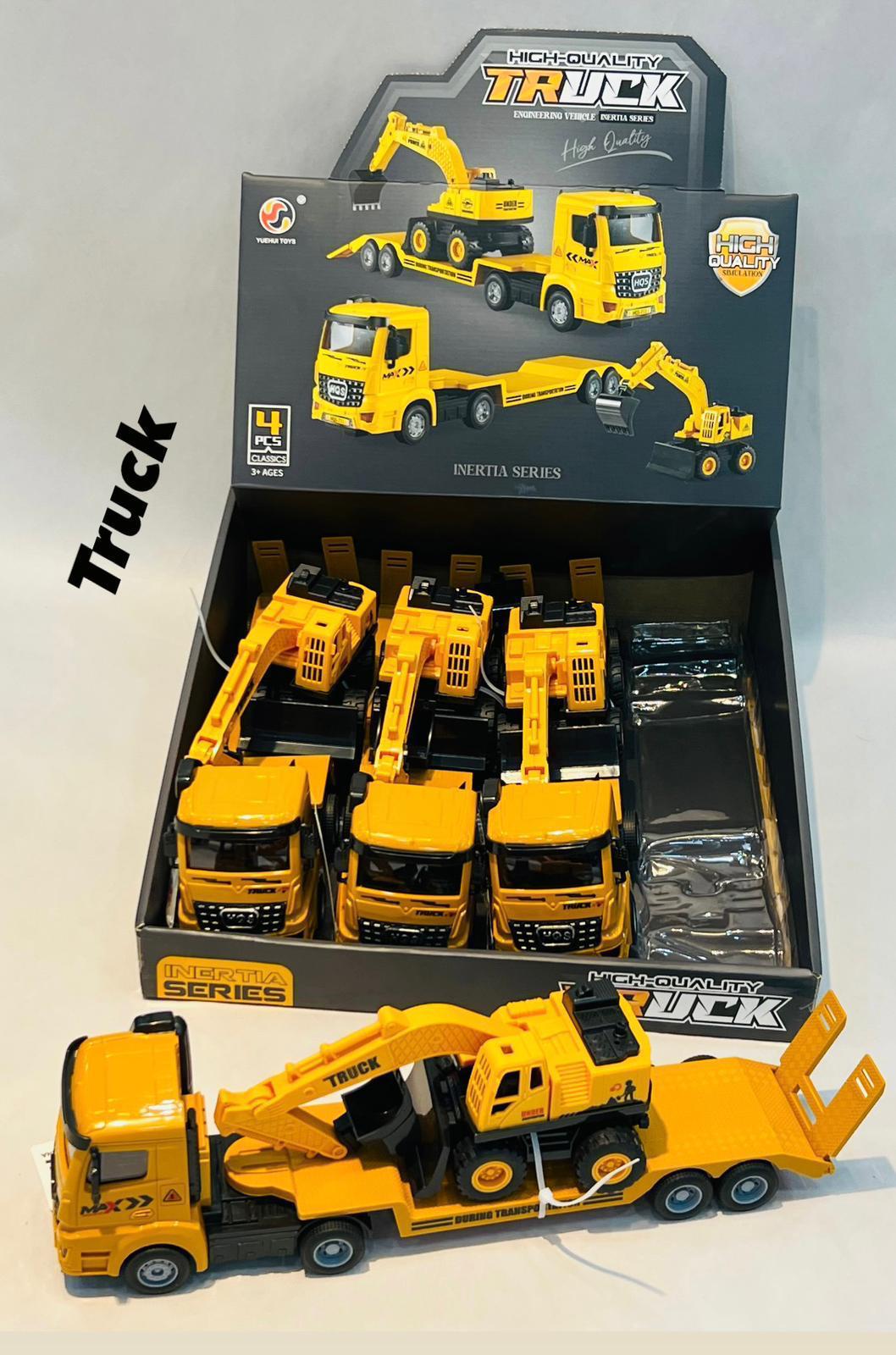 Tow truck with excavator