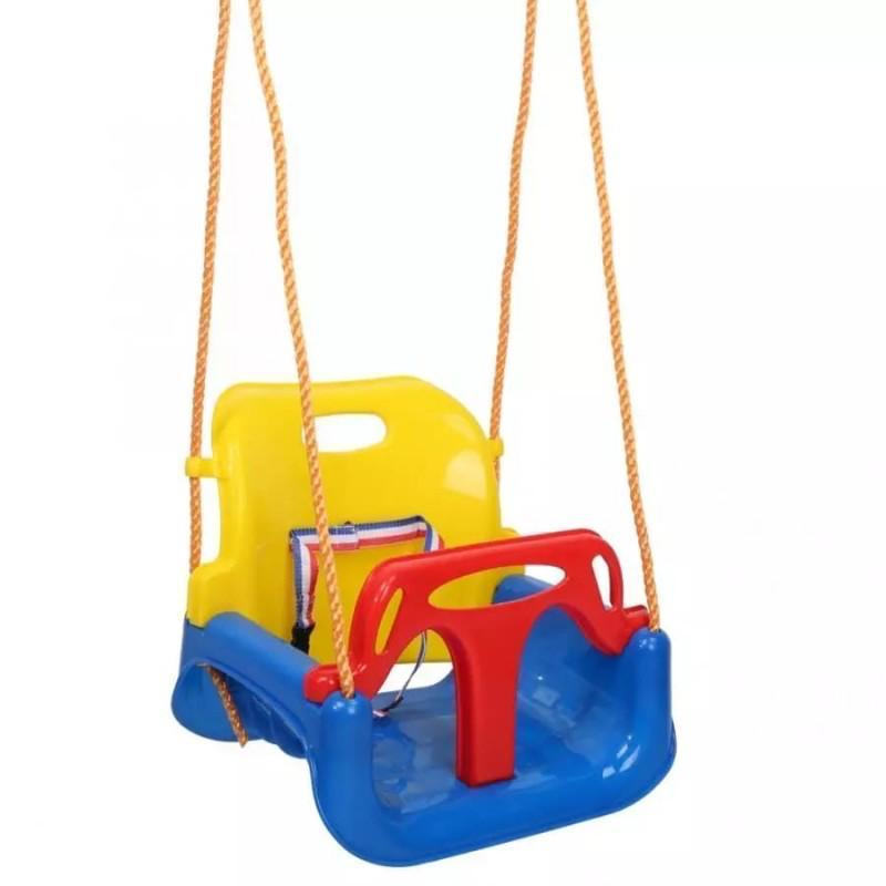 3-stage yard garden swing with long rope