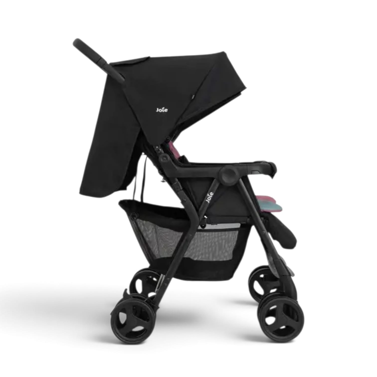 עגלת תאומים קומפקטית המתאימה מלידה aire™‎ twin - שחור/כחול ורוד Shale