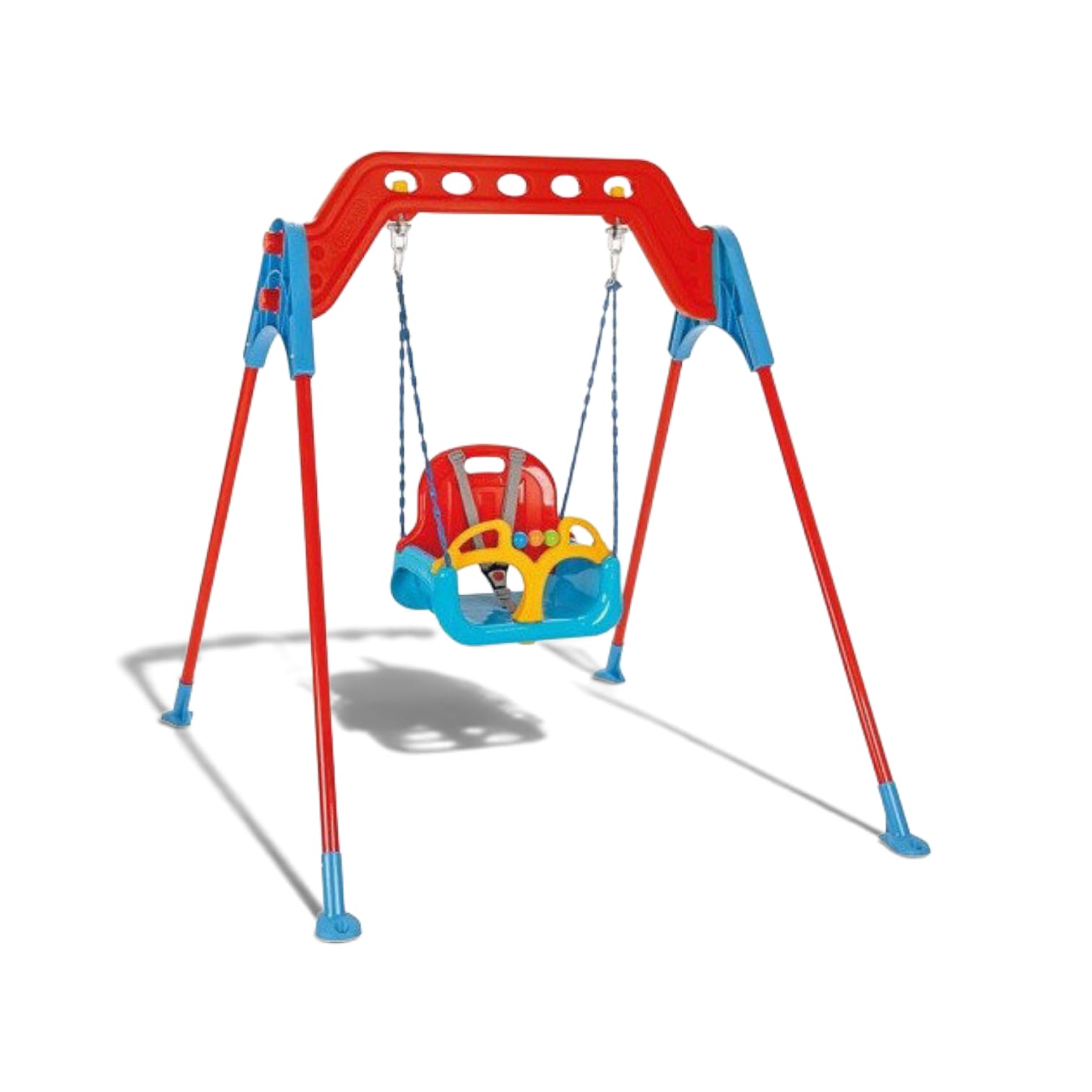נדנדה לתינוקות ופעוטות 3 שלבים עם מתקן תליה ממתכת ללא צורך בעיגון לקרקע pilsan